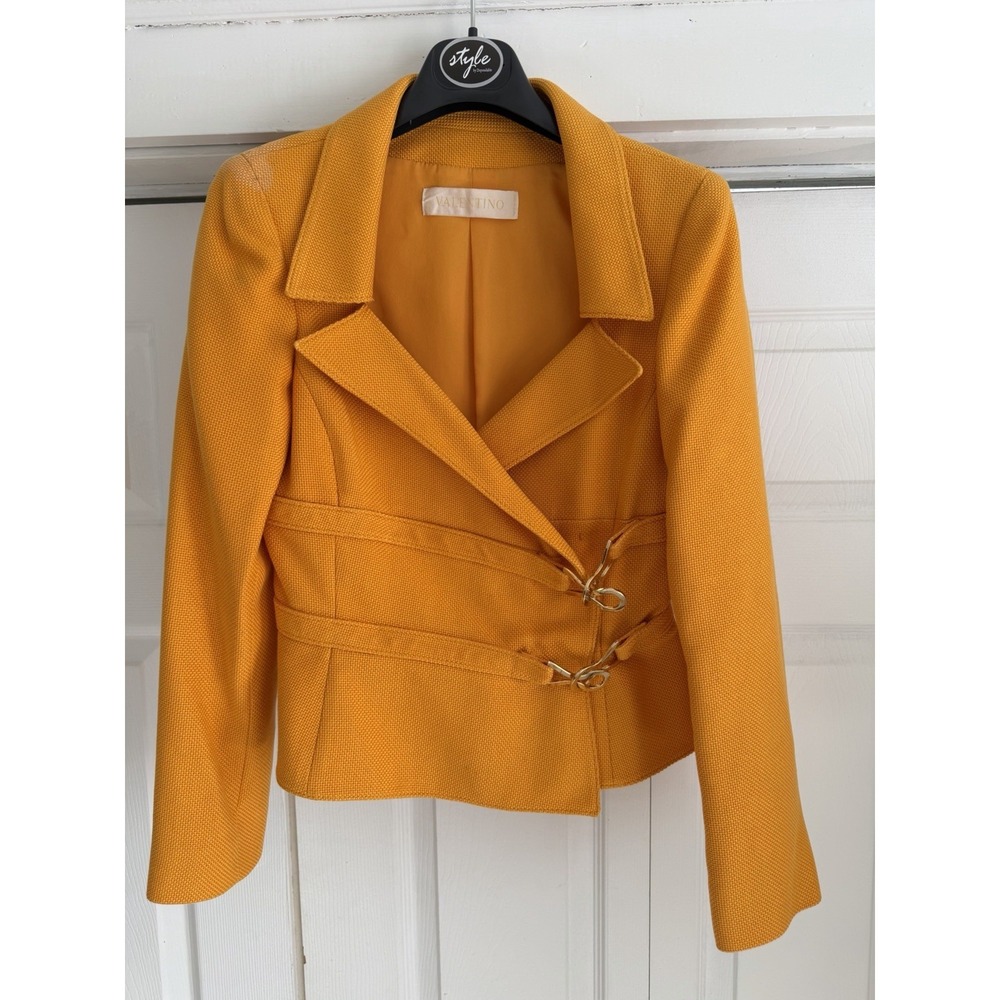 Valentino - Blazer Orange Cotton Size 10 IT S M